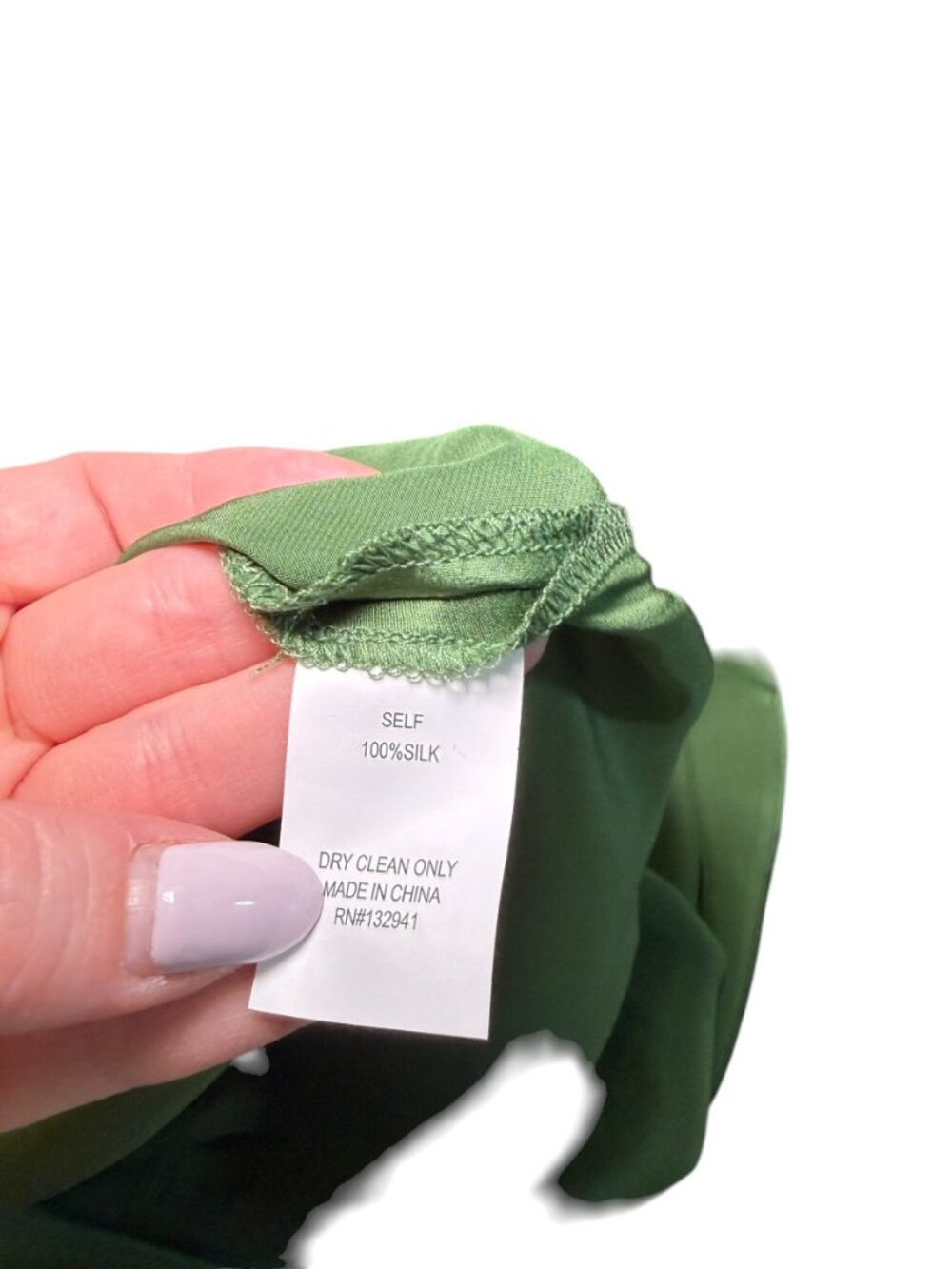 Amanda Uprichard Dupree Silk Dress Green One Shoulder NWT Small - Picture 7 of 7